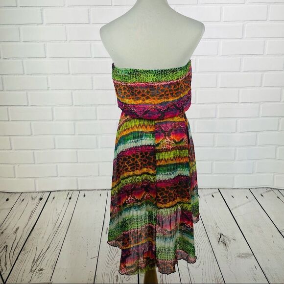 10/$25🦋 Marquis Multicolor Hi-Lo Tube Dress - Size Large - Picture 4 of 14
